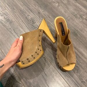 Steve Madden wooden heels